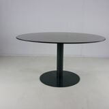Eighties design Dutch design dining table with beautiful thin top