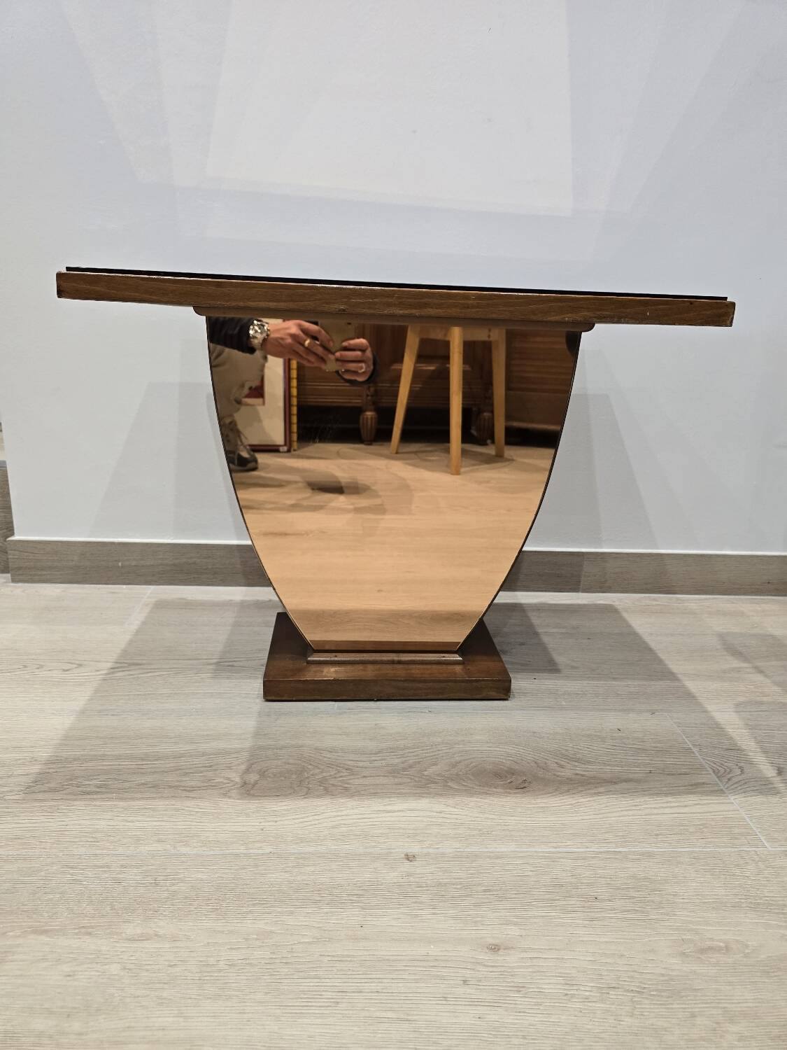 Art Deco mirrored coffee table