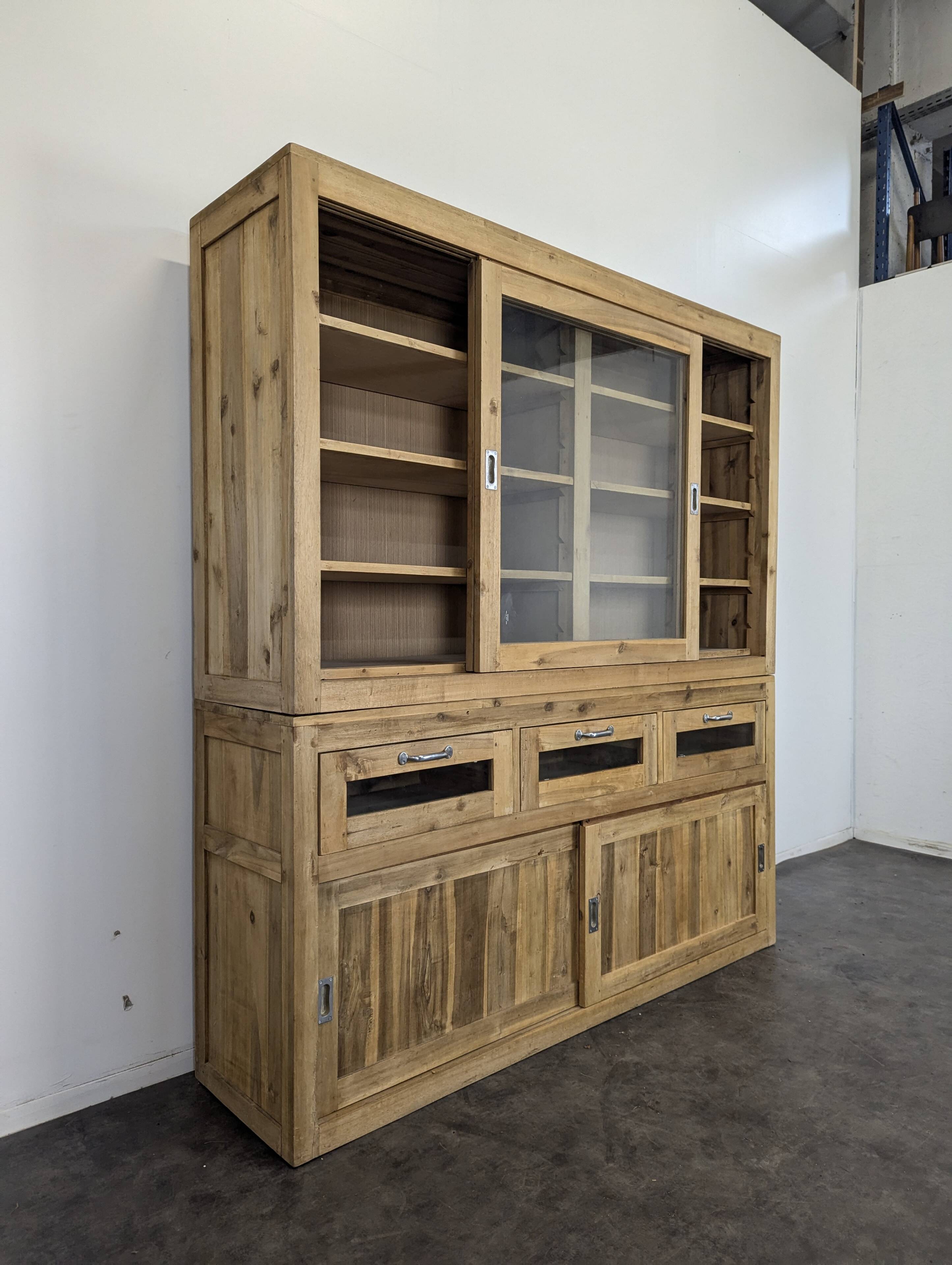 Industrial pine sideboard