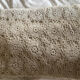 Couvre lit crochet en coton blanc à Rosace