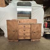 Art Deco furniture dressing table with mirror and marble