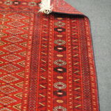 Authentic Persian rugs, knotted hand of extreme finesse by the tribe of the torkaman 162x110cm