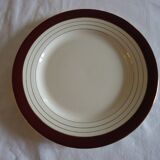 Assiettes plates porcelaine opaque digoin sarreguemines modèle pasteur