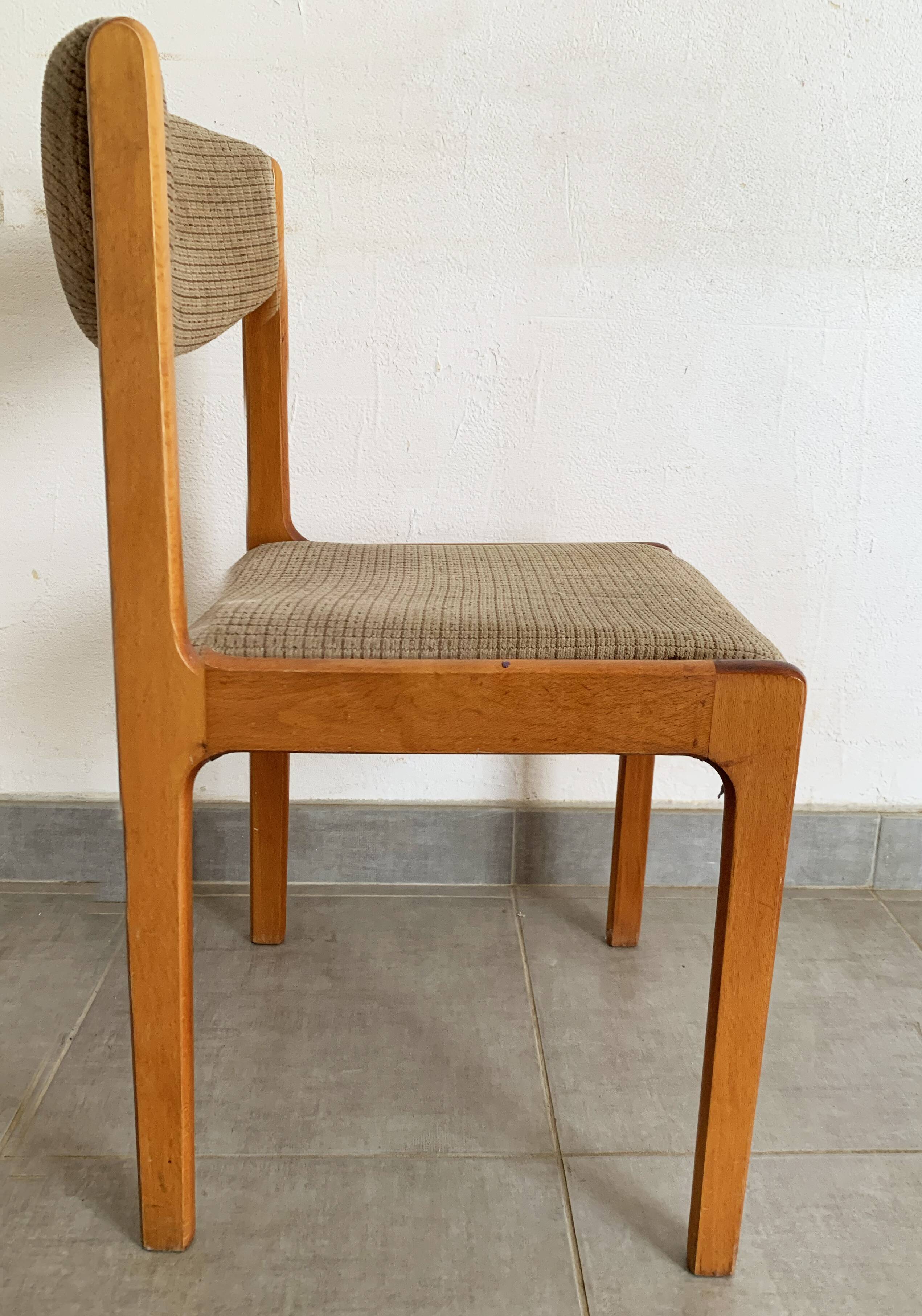 Set de 4 chaises vintage baumann des années 50