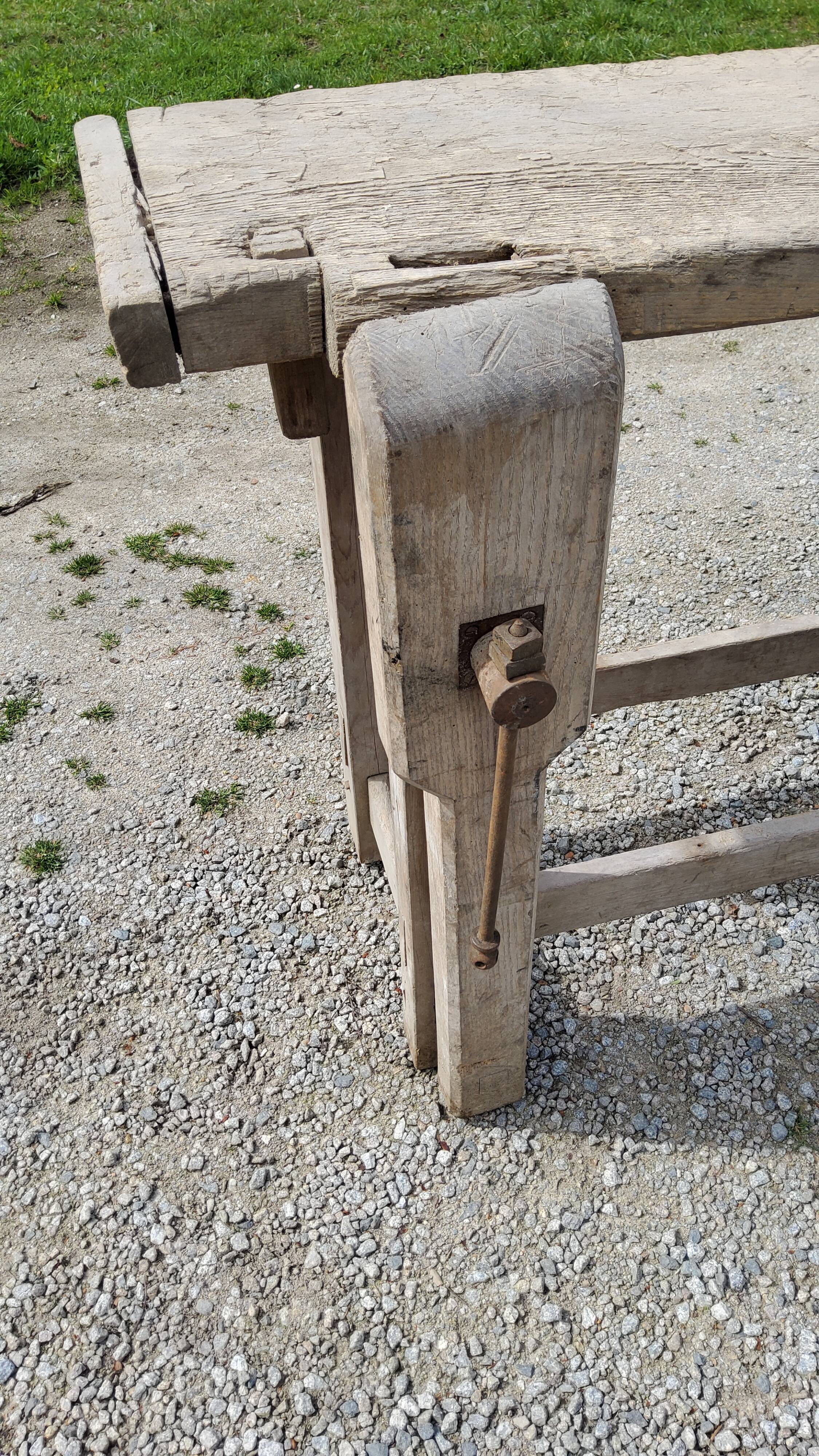 Old wooden workbench 126cm