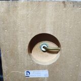 Vintage turned pine table lamp - Maison Verdière - 1970s/80s