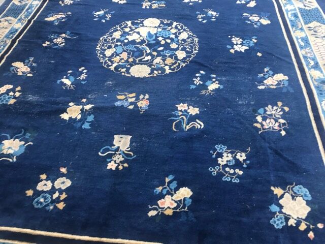 Tapis ancien chinois fait main 308x380 cm