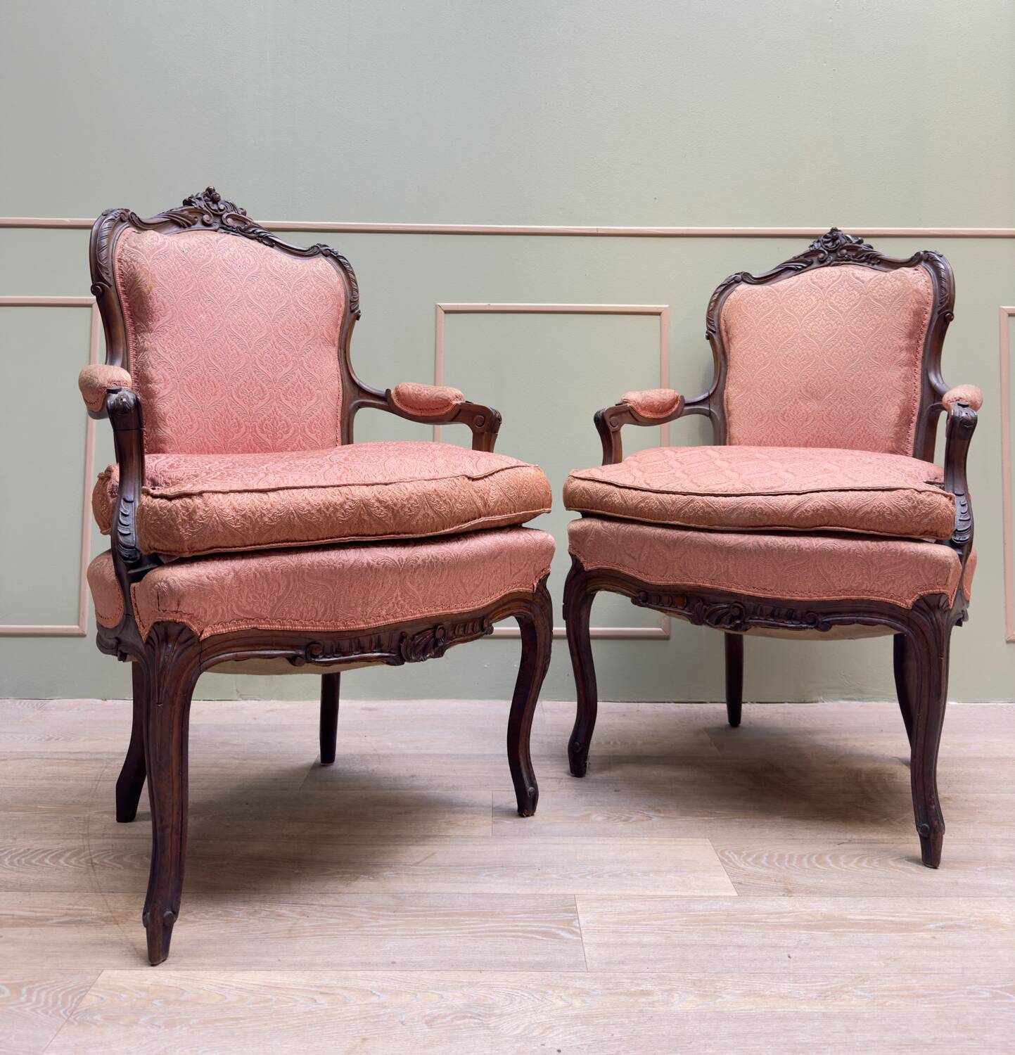 Louis XV Style Mahogany Living Room Furniture XIX Eme Century