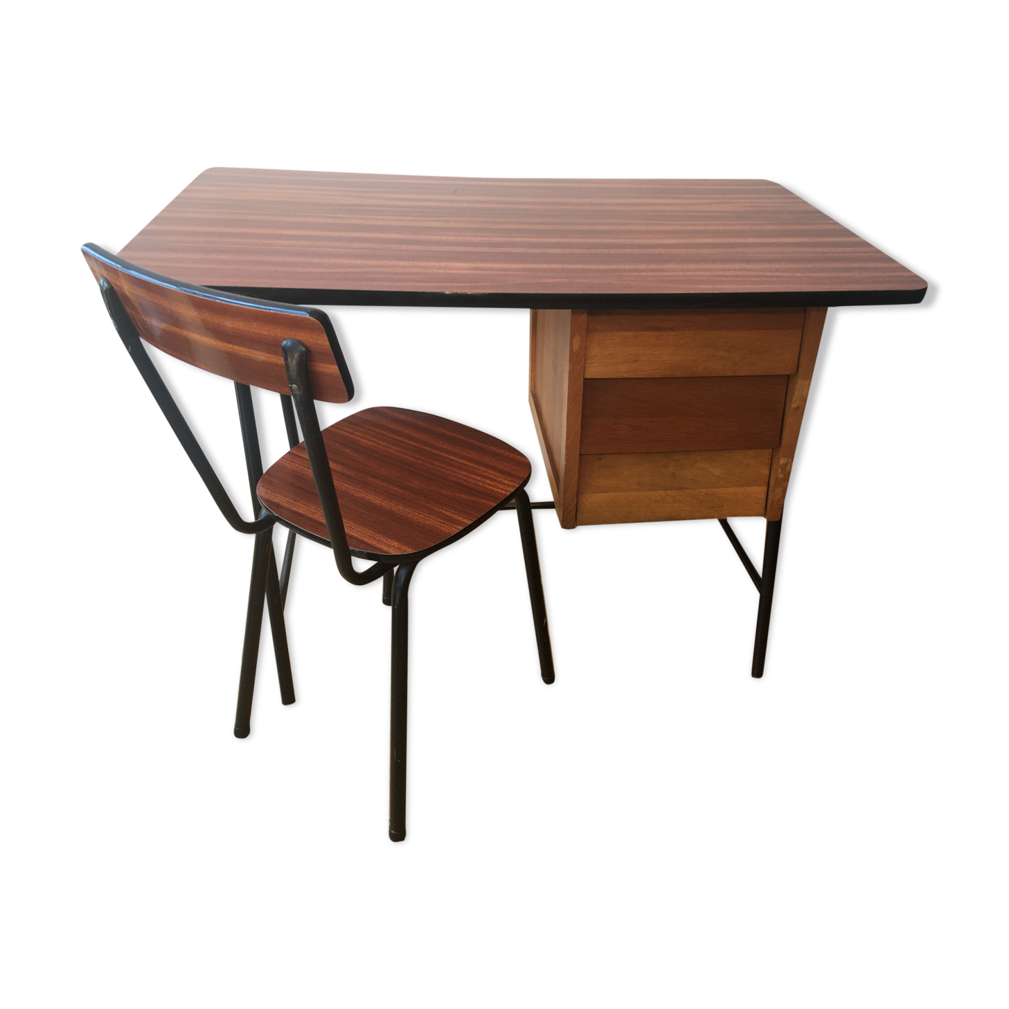 Formica desk and chair