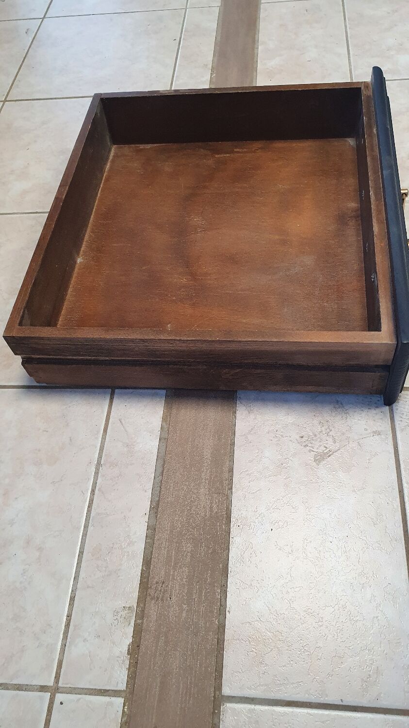 Old sideboard restyled midnight blue