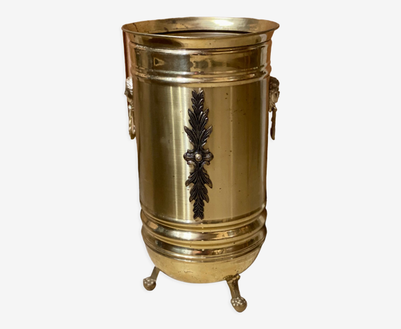 Porte parapluie en laiton et bronze