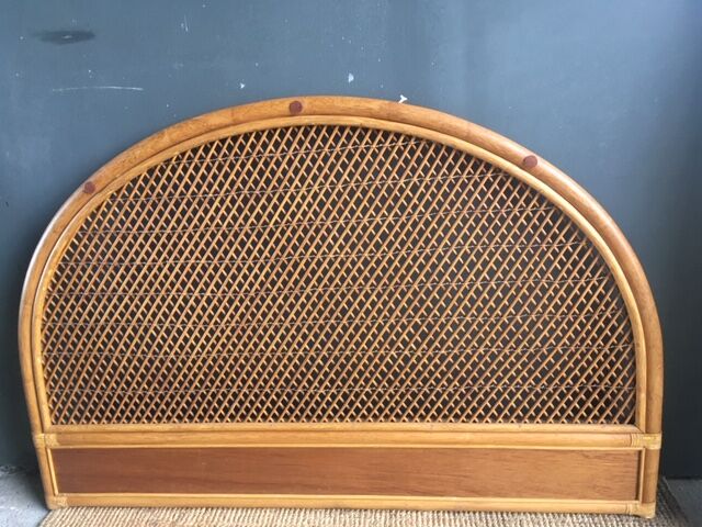 Headboard wicker rattan 140 cm