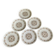 6 flat plates Pillivuyt in French porcelain