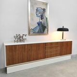 Vintage Italian modernism sideboard credenza 'Duo-tone'