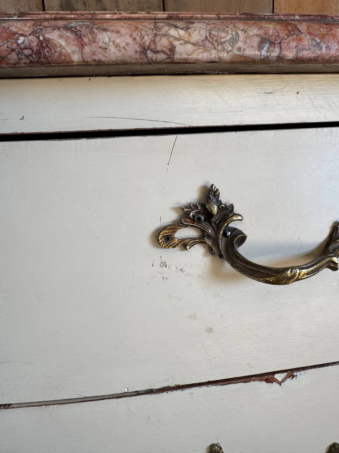 Louis XV style chest of drawers stamped Delorme