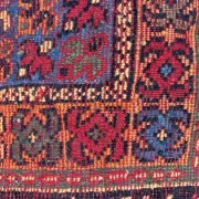 Old Moroccan carpet, made of natural wool and handwoven.