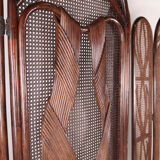 Pair of rattan screens