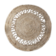 Round jute carpet