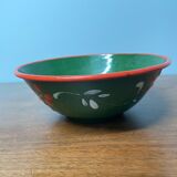 Glazed sheet metal bowl