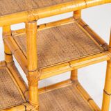 Mid-Century Modern Bamboo Shelve, Italy, 1970s