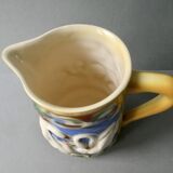Poet Laval slip pitcher with bird and swan decor