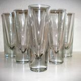 6x Long drink glass Bullet - Carlo Moretti 1980'S - Borgonovo
