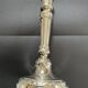 Antique silver-plated candlesticks in classic style