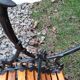 Old garden bench with vintage cast iron legs xxeme