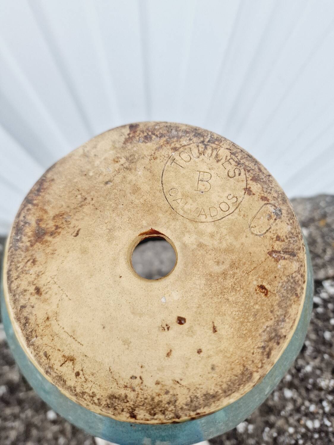 Vintage glazed stoneware vase