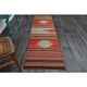 1970s Turkish Oushak Handmade Wool Cotton Red Runner Rug 73x261