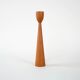 Teak candlestick, Danish design, 1970s, made in Denmark