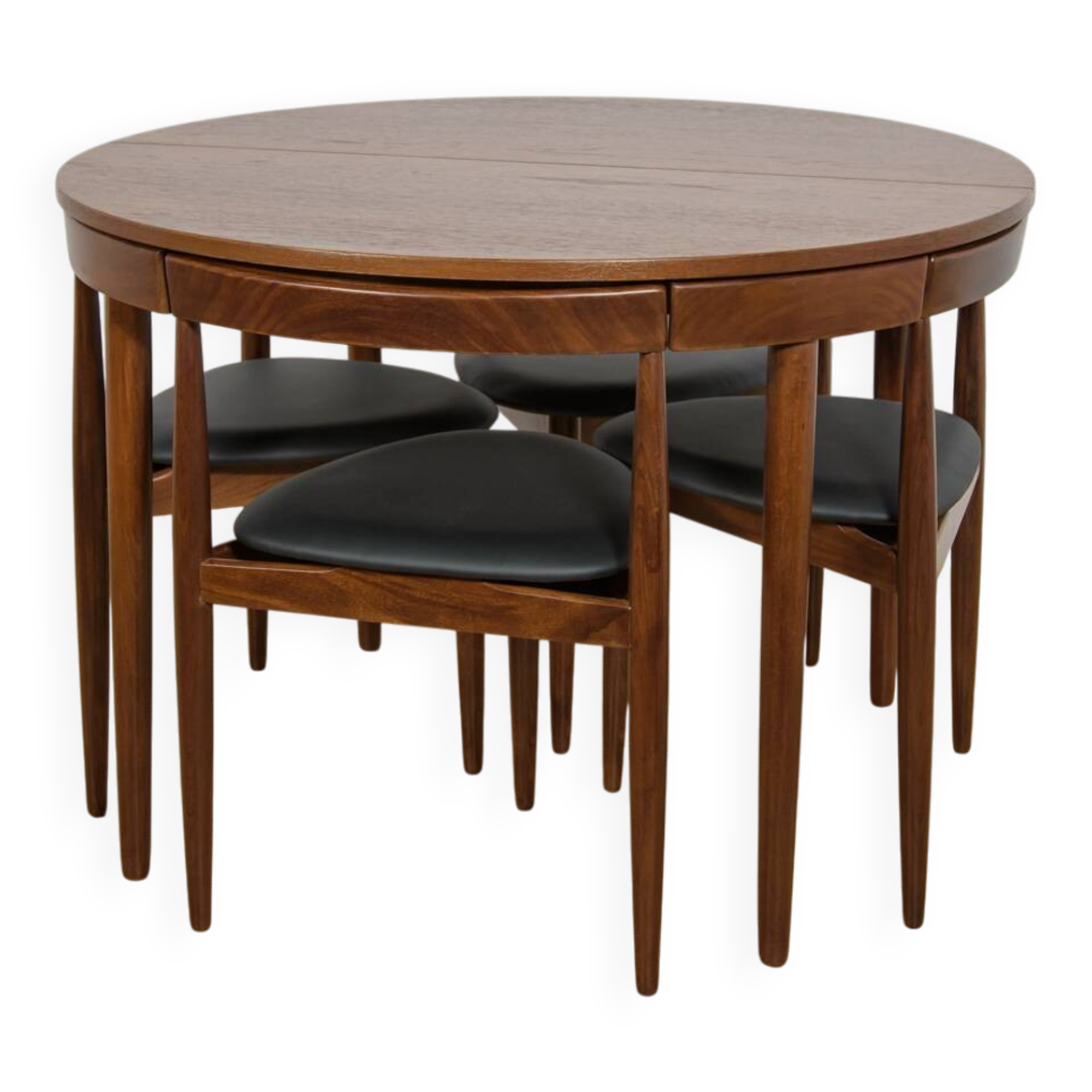 Mid-Century Dining Set by Hans Olsen for Frem Røjle, Denmark, 1950s, Set of 5