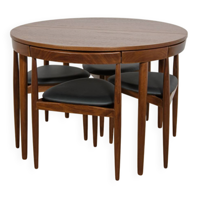 Ensemble de salle à manger Mid-Century par Hans Olsen pour Frem Røjle, Danemark, années 1950, ensemble de 5.