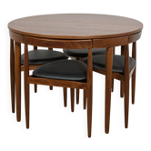 Mid-Century Dining Set by Hans Olsen for Frem Røjle, Denmark, 1950s, Set of 5