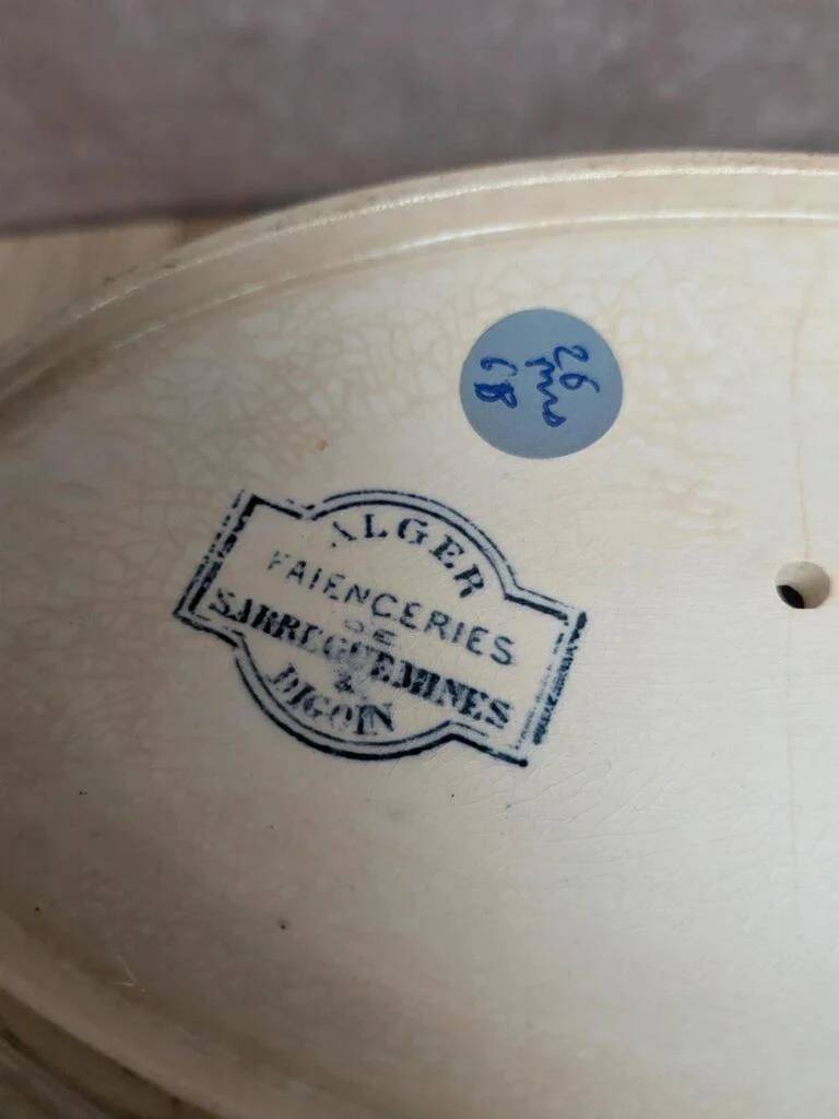 Sauceboat Terre de fer Sarreguemines Digoin model Alger