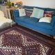 Old Afghan wool rug 270x186cm