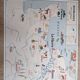 Old vintage school poster Normandy Paris basin