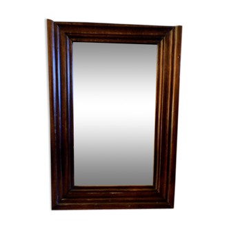 58 by 40 cm rectangular wooden mirror
