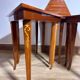 Italian Marquetry Five Piece Triangle Table