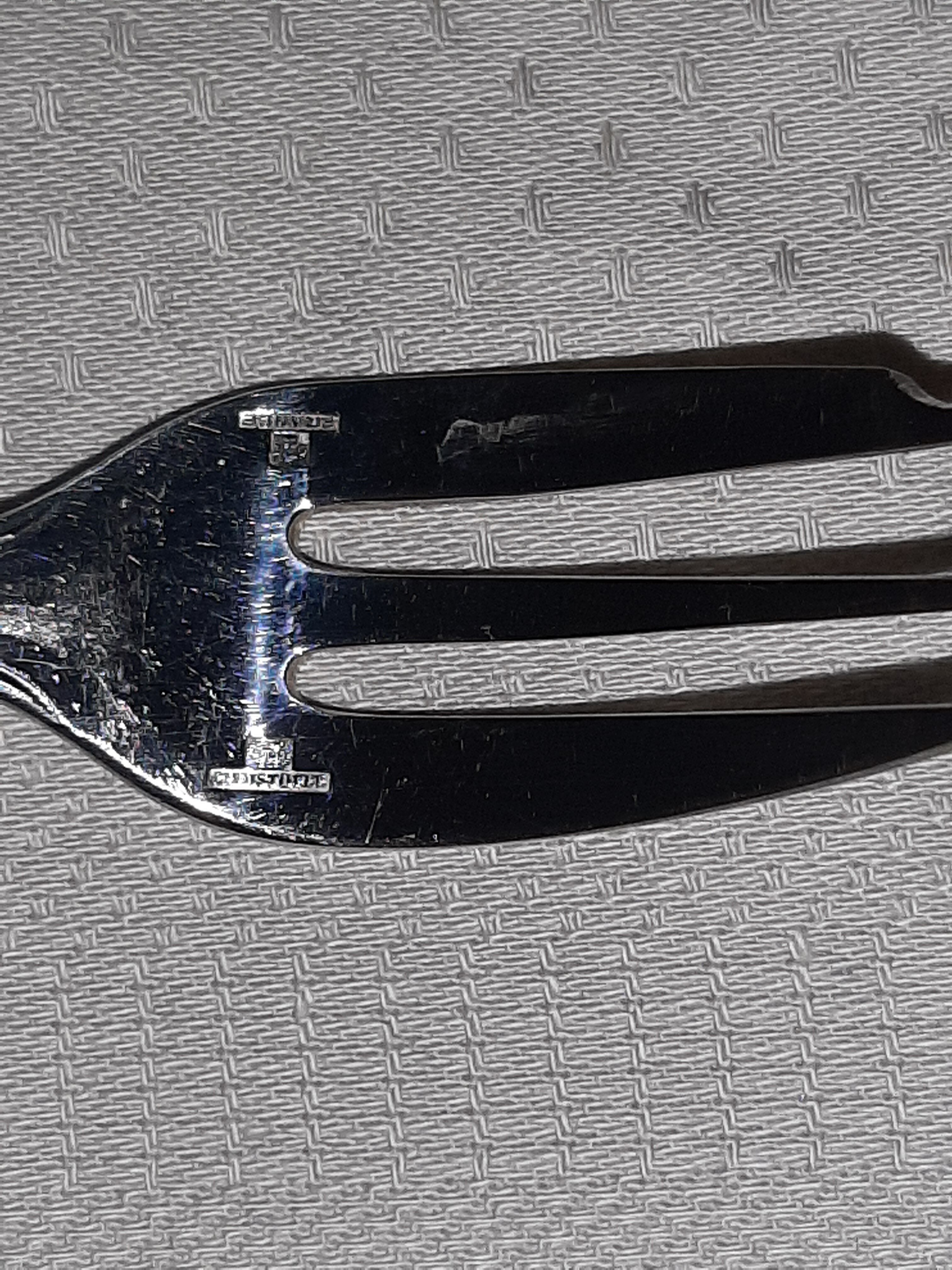 Christofle Albi silver metal cake forks