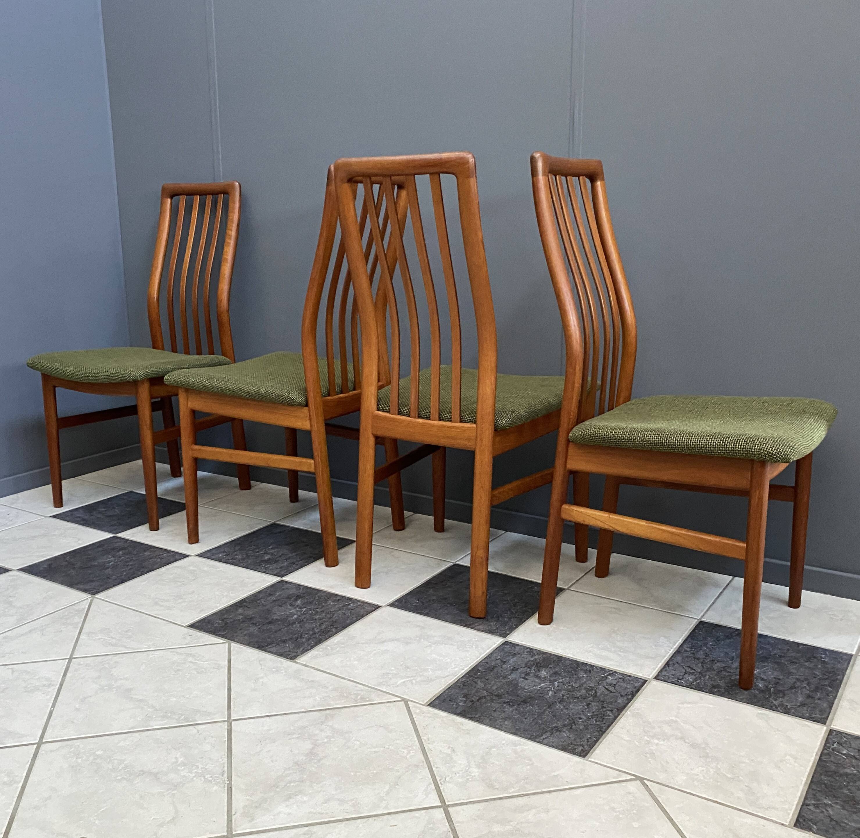 6 Teak dining chairs by Kai Kristiansen for Schou Andersen Denmark