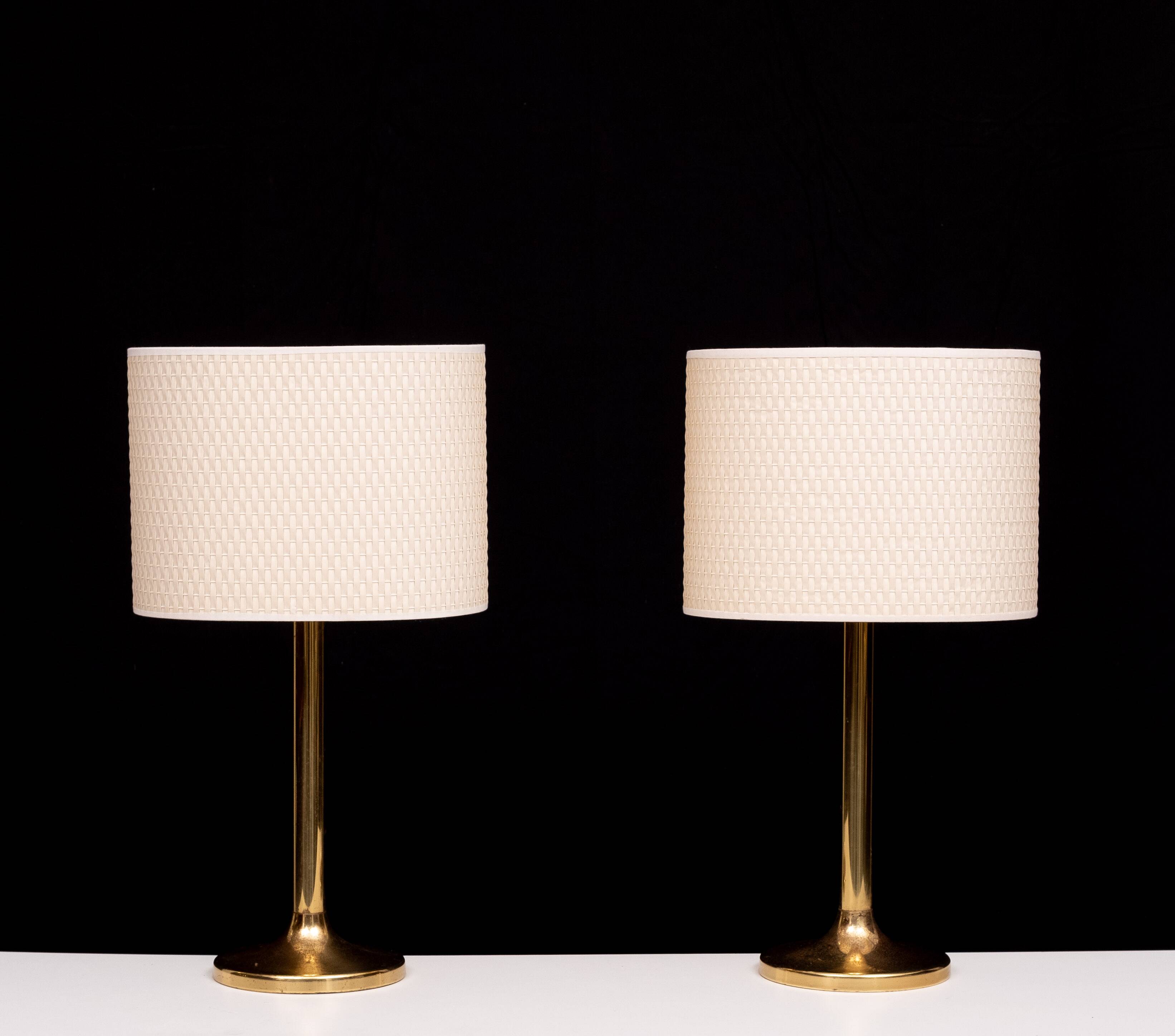 Sölken Leuchten Brass table lamps 1970s Germany
