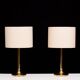 Sölken Leuchten Brass table lamps 1970s Germany
