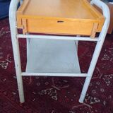 1950s boarding school bedside table.