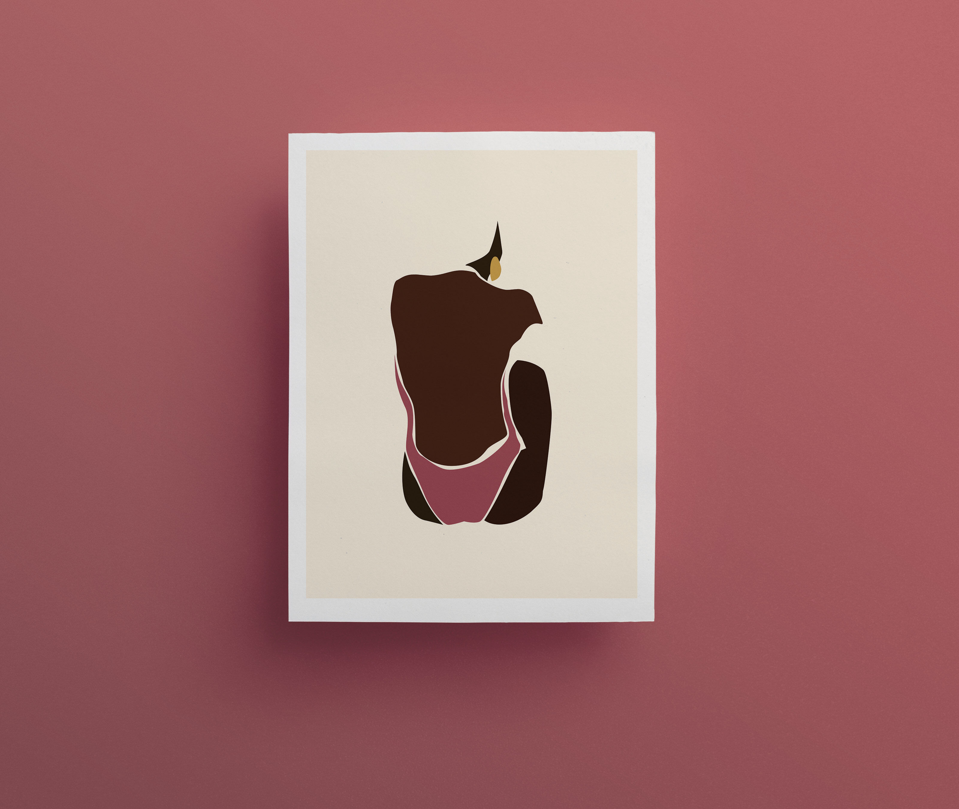 Les Baigneuses illustration, A4