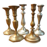 Set of 5 candle holders