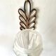 Pair of Art Deco wall lights, copper and frosted glass