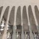 12 silver plated table knives, Christofle goldsmith, Marly model