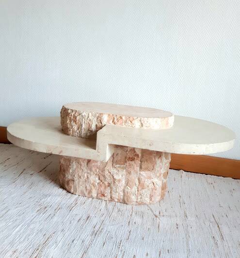 Mactan stone coffee table 1980