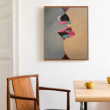 Acrylic canvas The kiss 73X54 cm for living room
